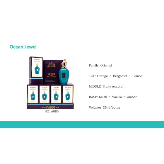 Veking Colo Ocean Jewel Perfume 25ml, Oriental Fragrance Long‑Lasting Eau De Parfum Spray